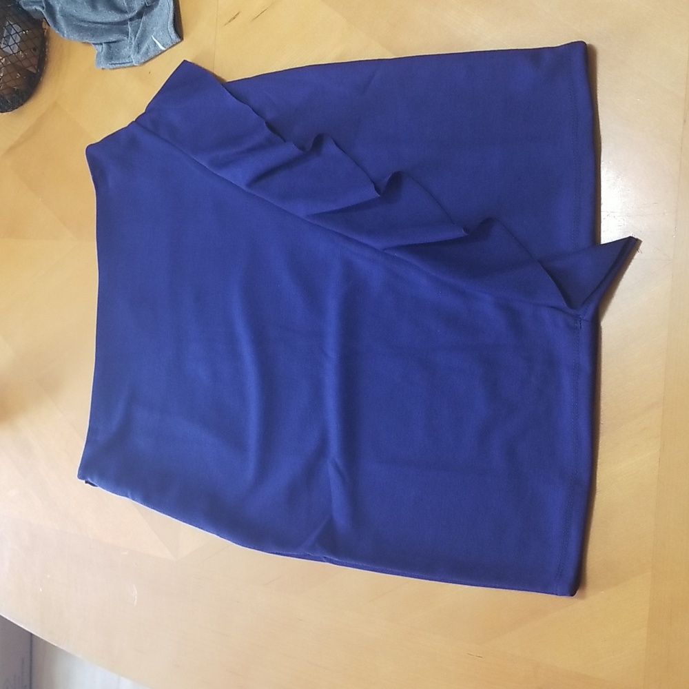 Umgee M blue ruffle skirt